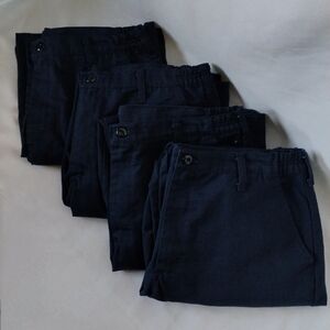 4 Pair Bundle Men's Size 36x32 Red Kap Navy Blue Work Pants Workwear Chino Style
